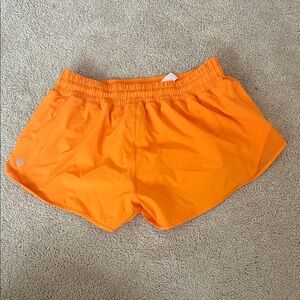 lululemon athletica Bright Orange Athletic Shorts